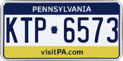 PA license plate KTP6573