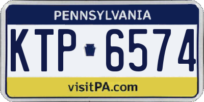 PA license plate KTP6574