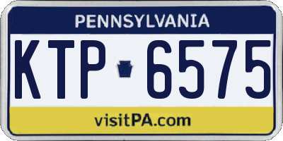 PA license plate KTP6575