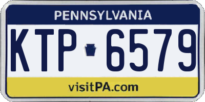 PA license plate KTP6579