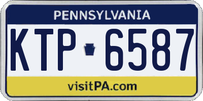 PA license plate KTP6587