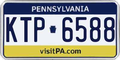 PA license plate KTP6588