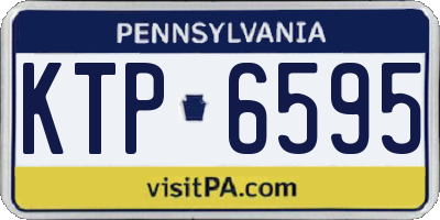 PA license plate KTP6595