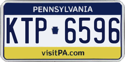 PA license plate KTP6596