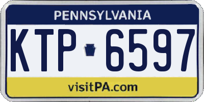 PA license plate KTP6597