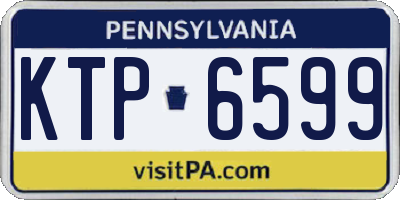 PA license plate KTP6599