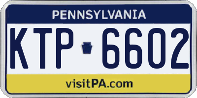 PA license plate KTP6602