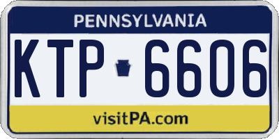 PA license plate KTP6606