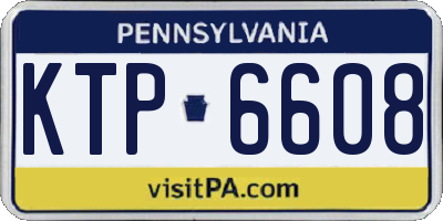 PA license plate KTP6608