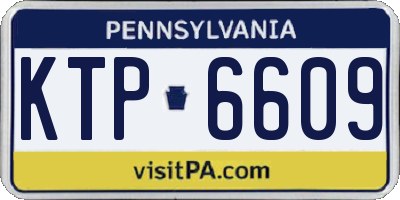 PA license plate KTP6609