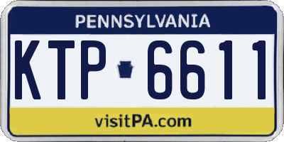 PA license plate KTP6611