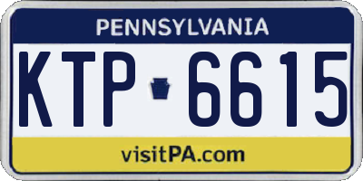 PA license plate KTP6615