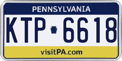 PA license plate KTP6618