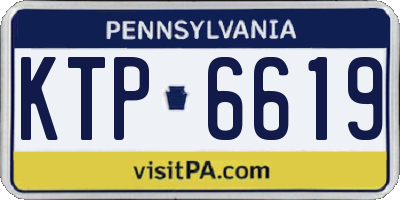PA license plate KTP6619