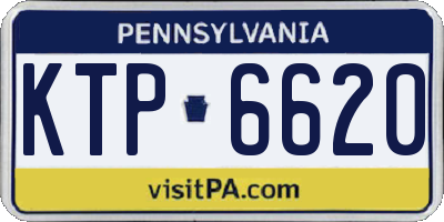 PA license plate KTP6620