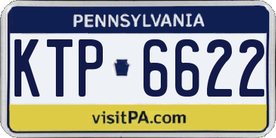 PA license plate KTP6622