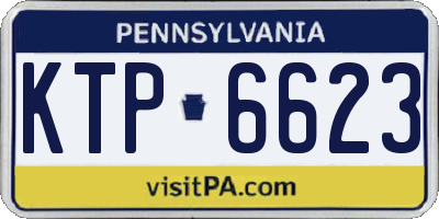 PA license plate KTP6623