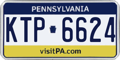 PA license plate KTP6624