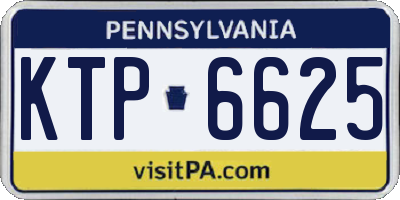 PA license plate KTP6625