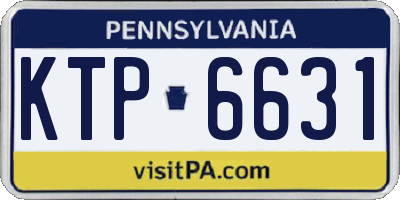 PA license plate KTP6631