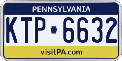 PA license plate KTP6632