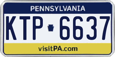 PA license plate KTP6637