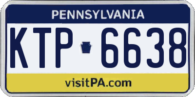 PA license plate KTP6638