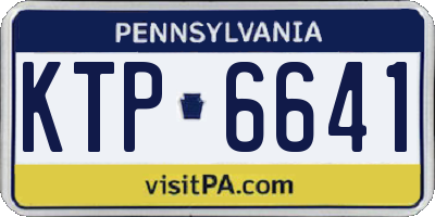 PA license plate KTP6641