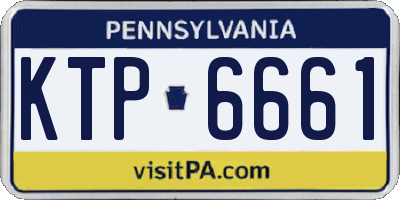 PA license plate KTP6661