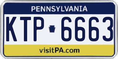 PA license plate KTP6663