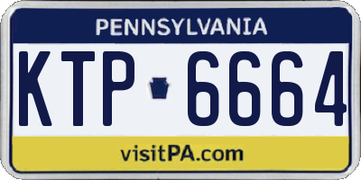 PA license plate KTP6664
