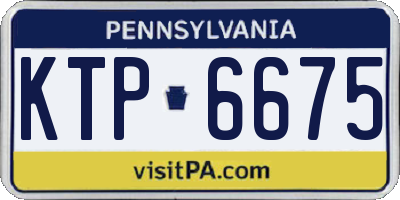 PA license plate KTP6675