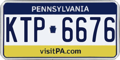 PA license plate KTP6676