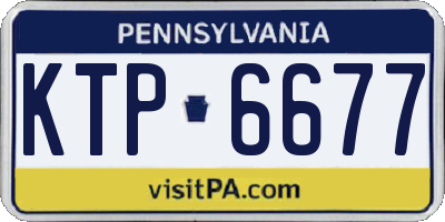 PA license plate KTP6677