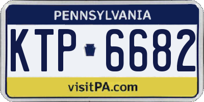 PA license plate KTP6682