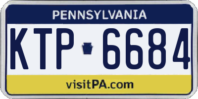 PA license plate KTP6684