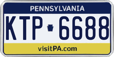 PA license plate KTP6688