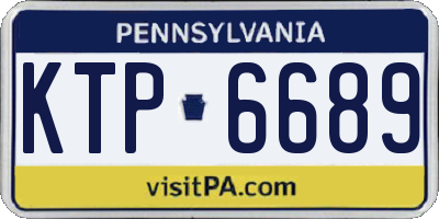 PA license plate KTP6689