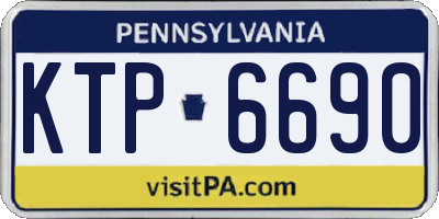 PA license plate KTP6690