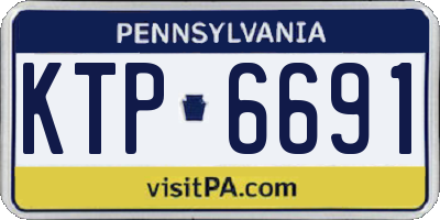 PA license plate KTP6691