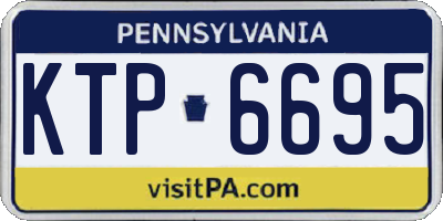 PA license plate KTP6695