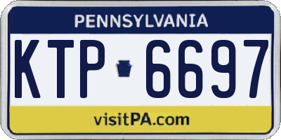 PA license plate KTP6697