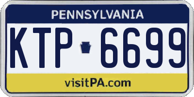 PA license plate KTP6699