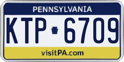 PA license plate KTP6709