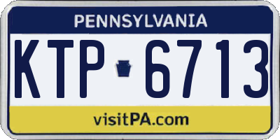 PA license plate KTP6713