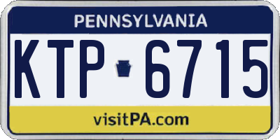 PA license plate KTP6715
