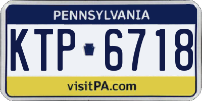 PA license plate KTP6718