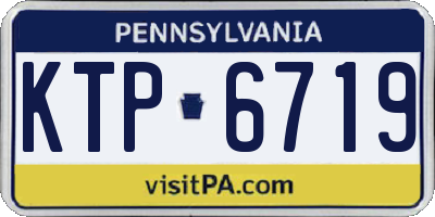 PA license plate KTP6719