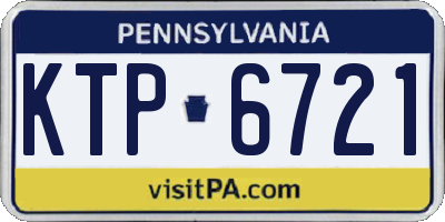 PA license plate KTP6721