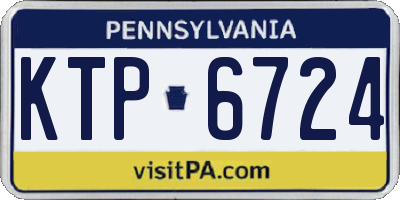 PA license plate KTP6724